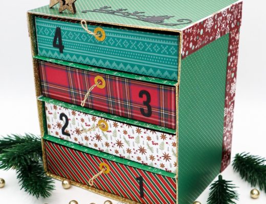 DIY Adventskalender mit Schubladen und kleinen Boxen